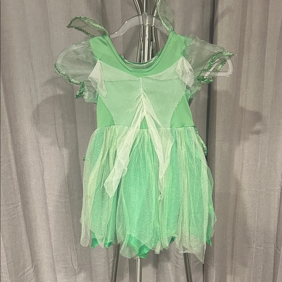 Vintage Disney Tinker Bell Sparkling Green Costume - Picture 5 of 11